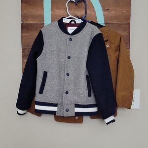Old Navy Jackets Bundle (2) Tan and Gray Jacket Size 6-7